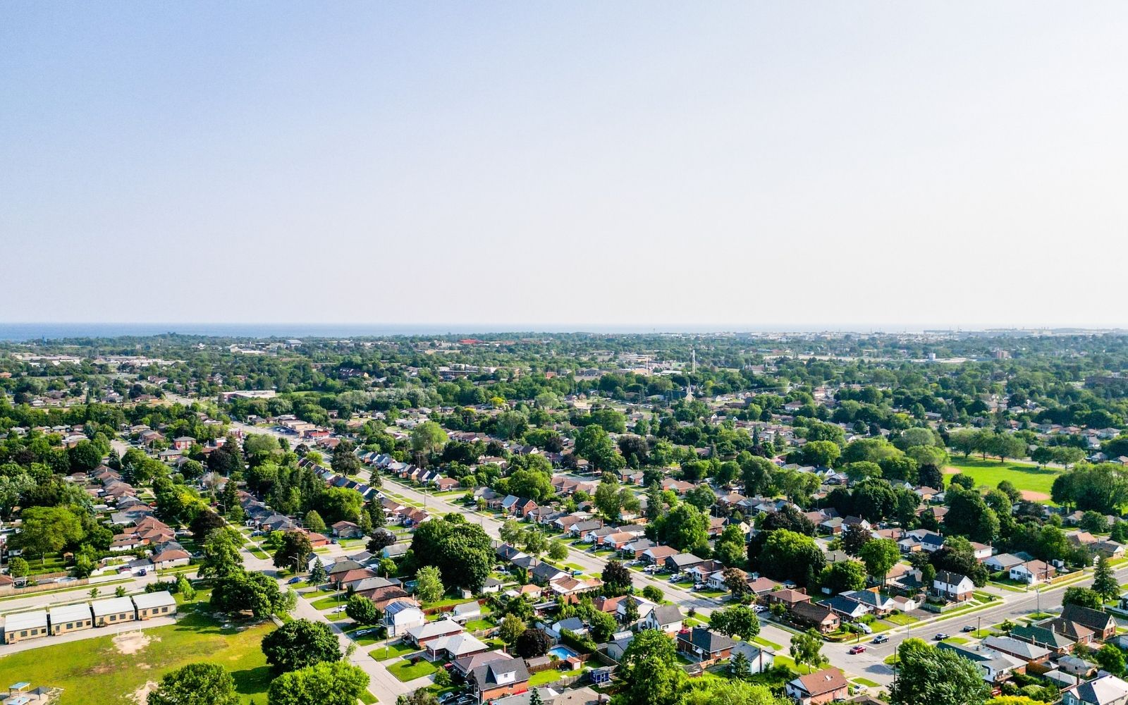 Aerial of the City of Oshawa