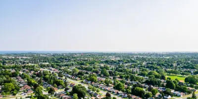 Aerial of the City of Oshawa