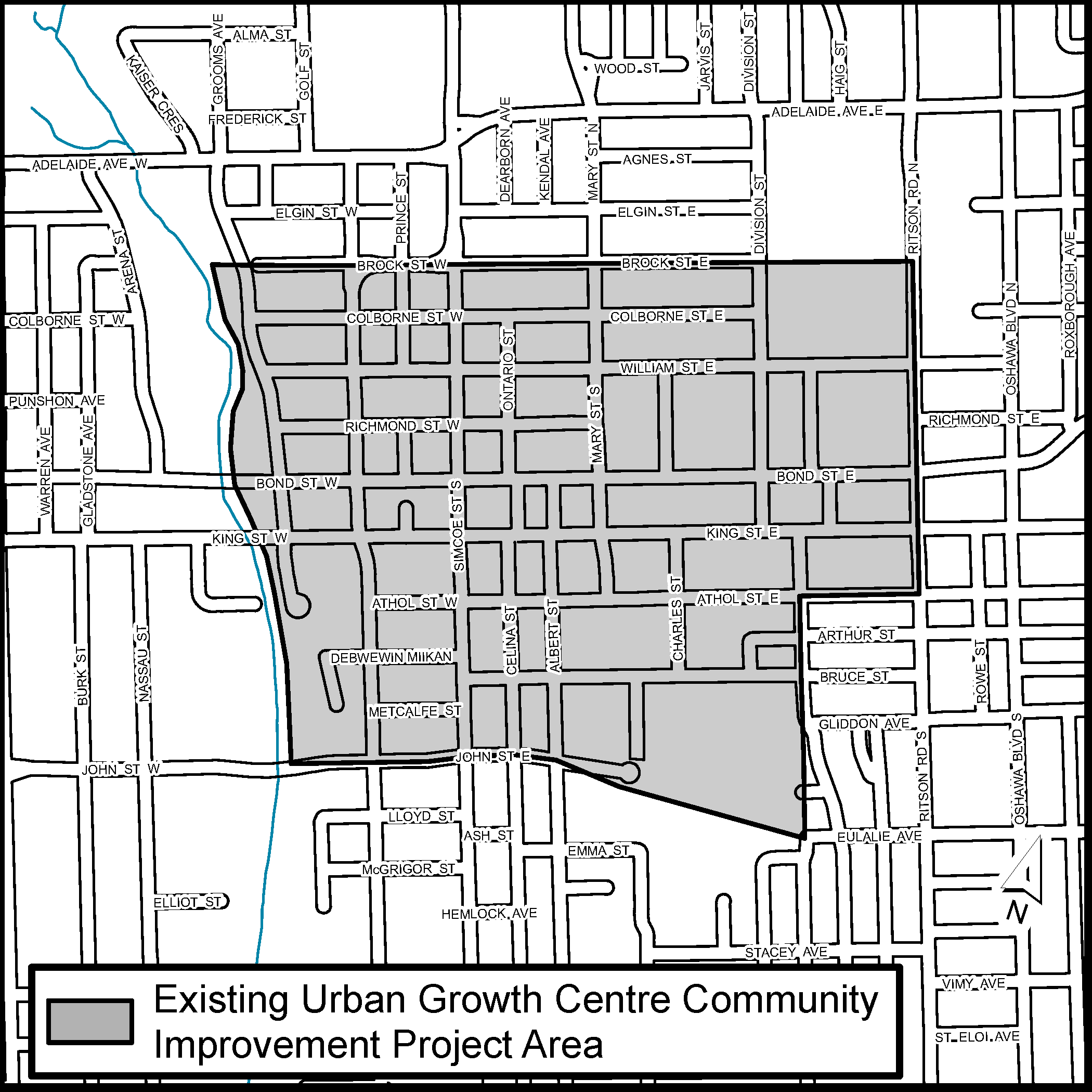Notice_Map of Existing Urban Growth Centre Community Improvement Project Area