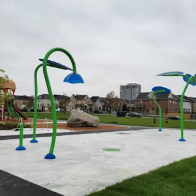 Splash pad at Sandy Hawley Park