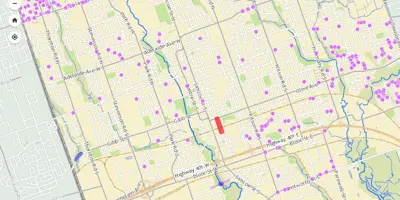 Road activity map