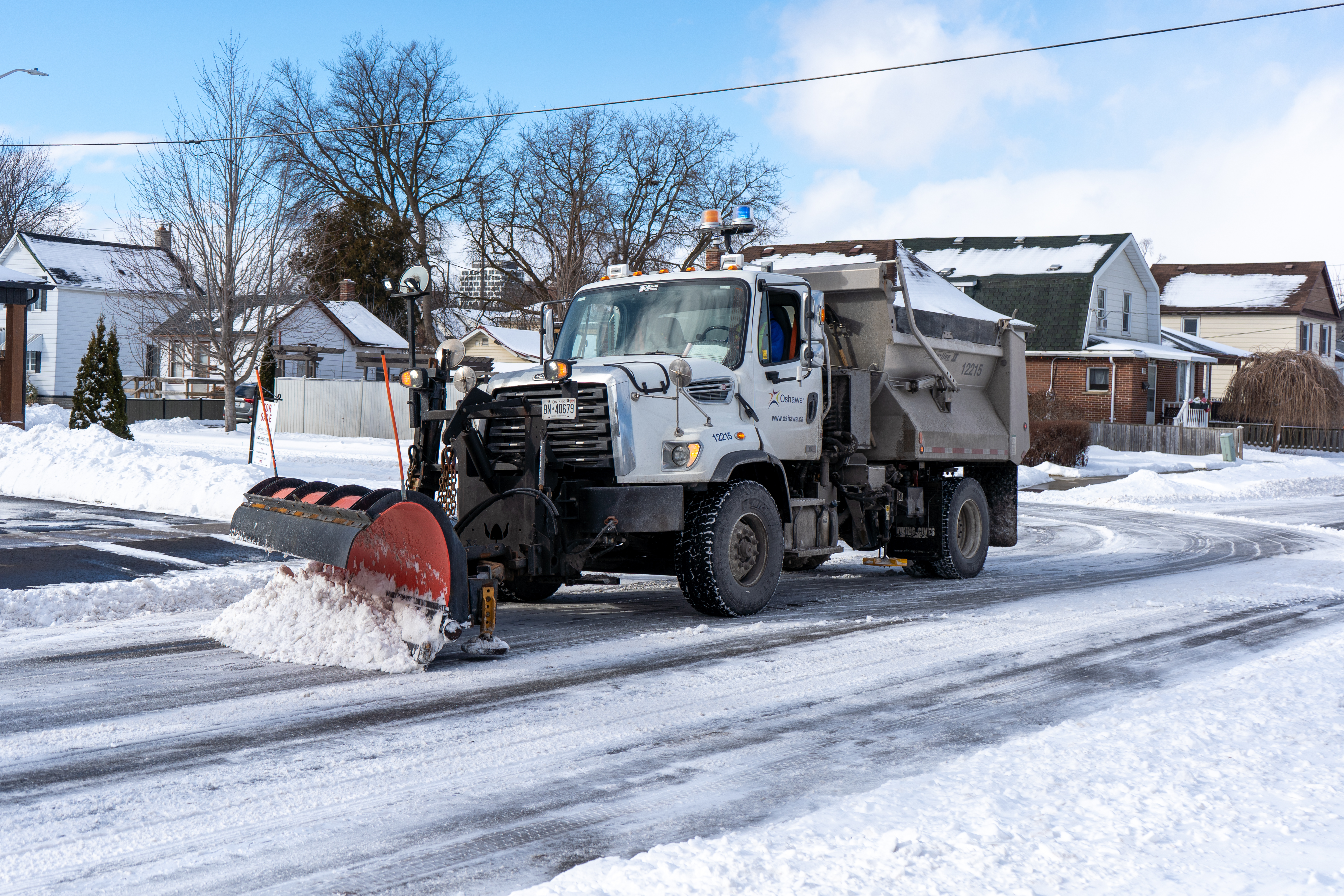 City of Oshawa snow plow