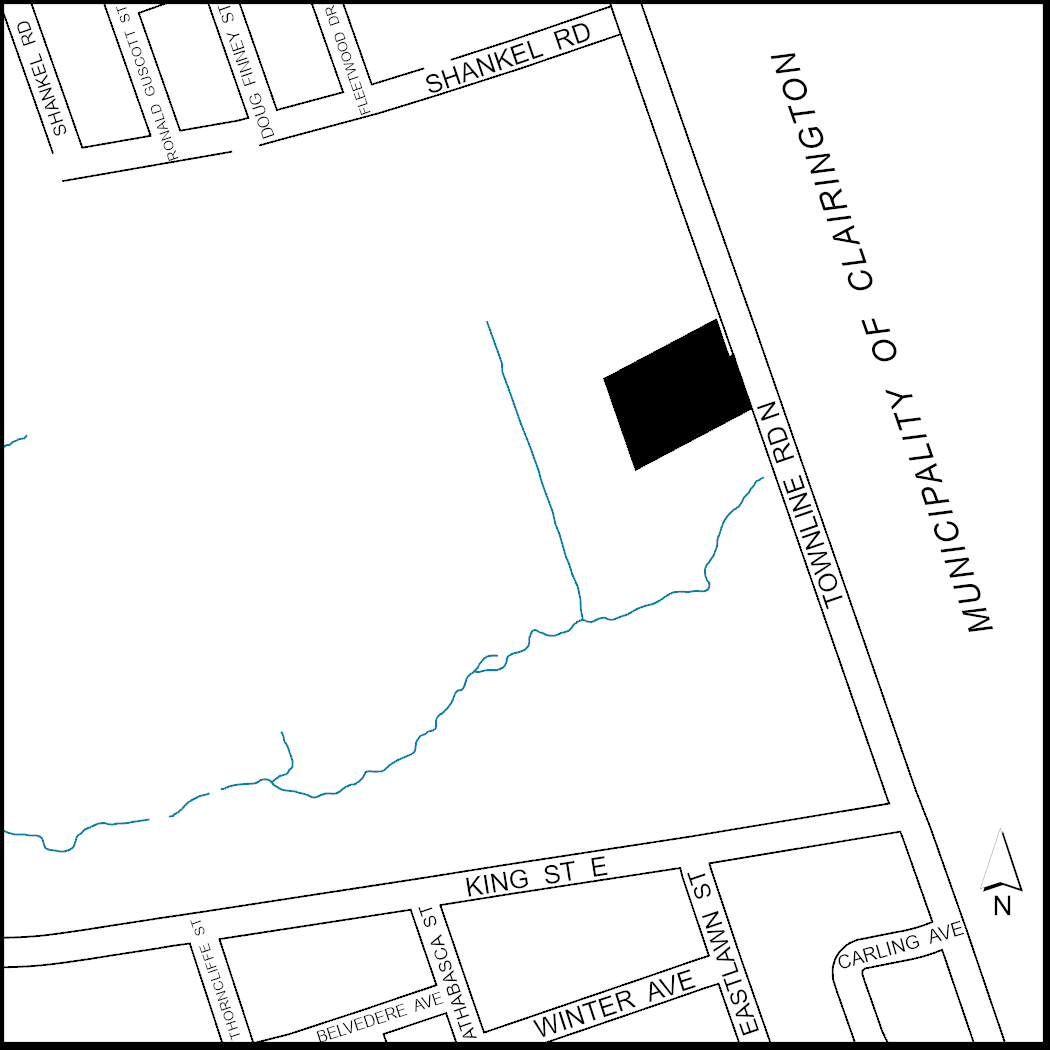 This is a map of 126, 136, 142 and 148 Townline Road North