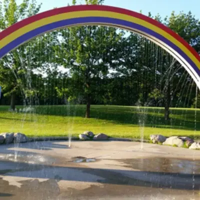 Splash pad at Easton Park