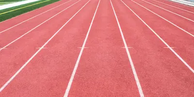 Outdoor running walking track