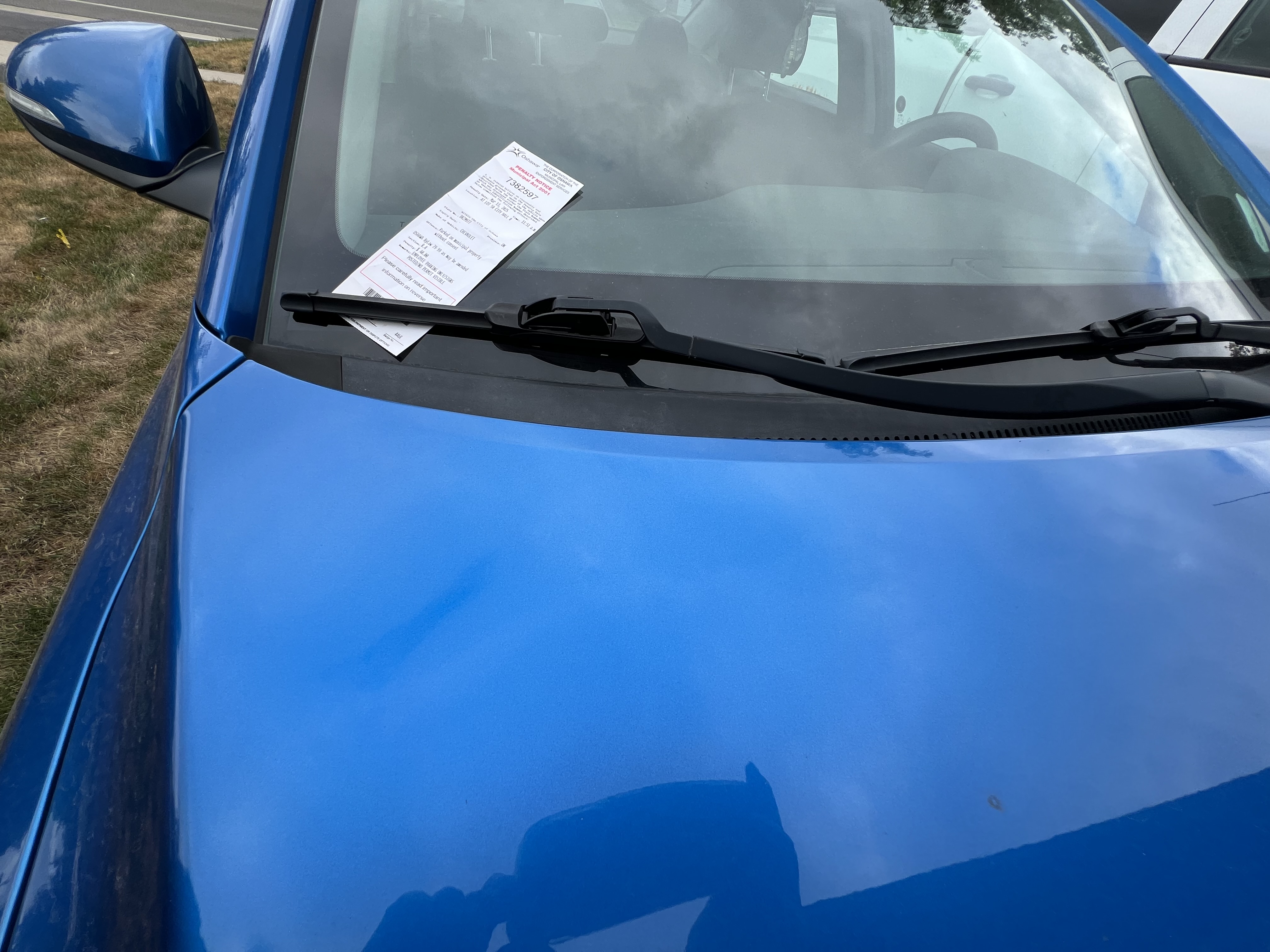 example vehicle ticket