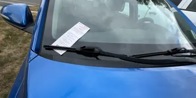 example vehicle ticket