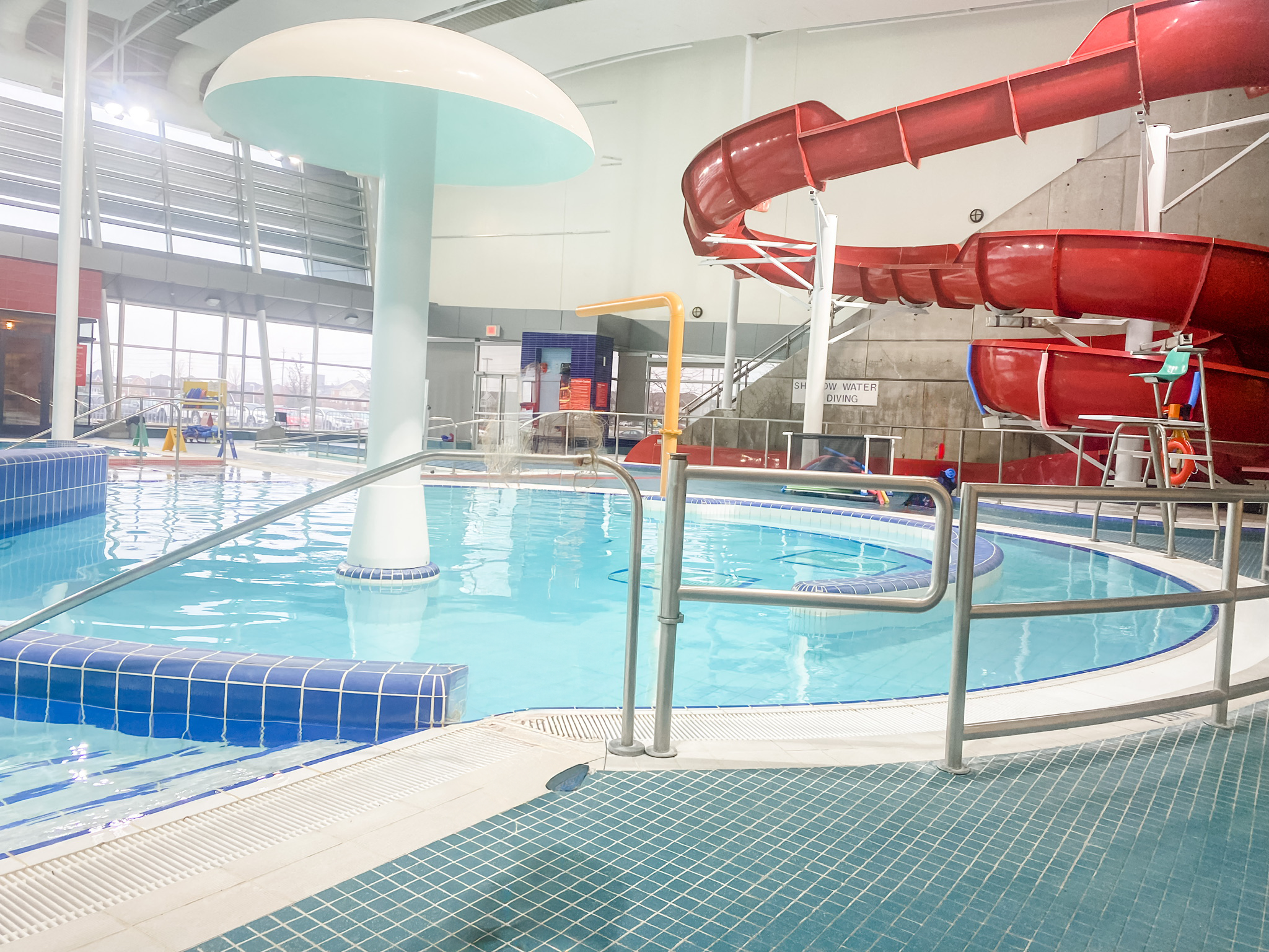 Delpark Homes Centre Pool, with slide and water features