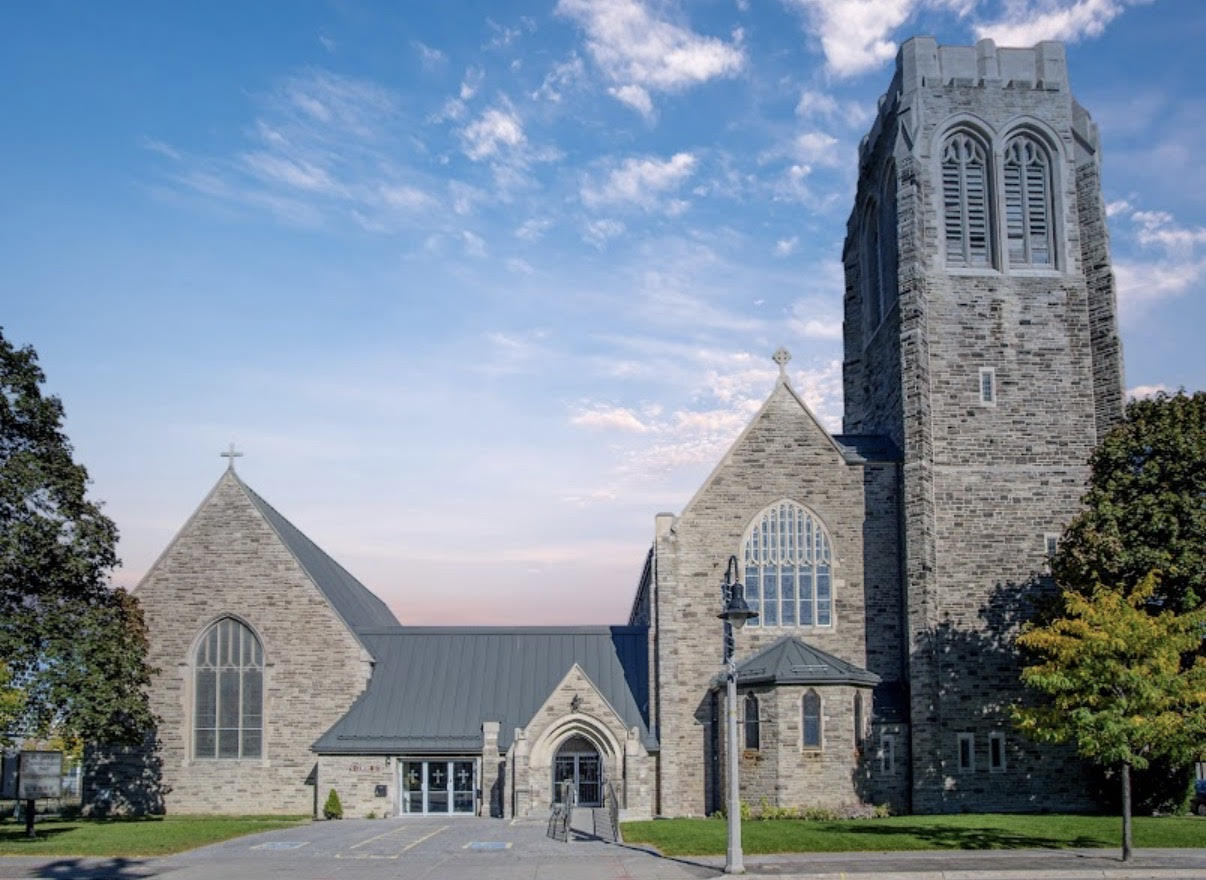 exterior of historic church
