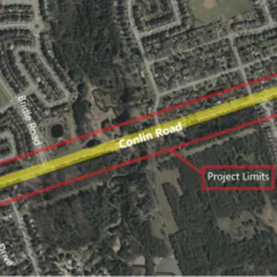 Conlin Rd. from Walreg Dr. to Edenwood Dr. 