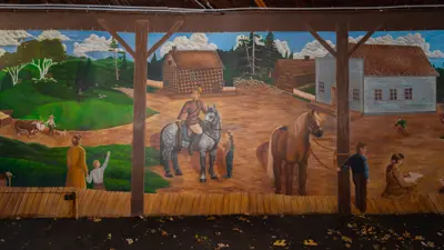Kingston Road Stage Coach mural