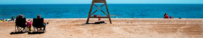 people at the beach