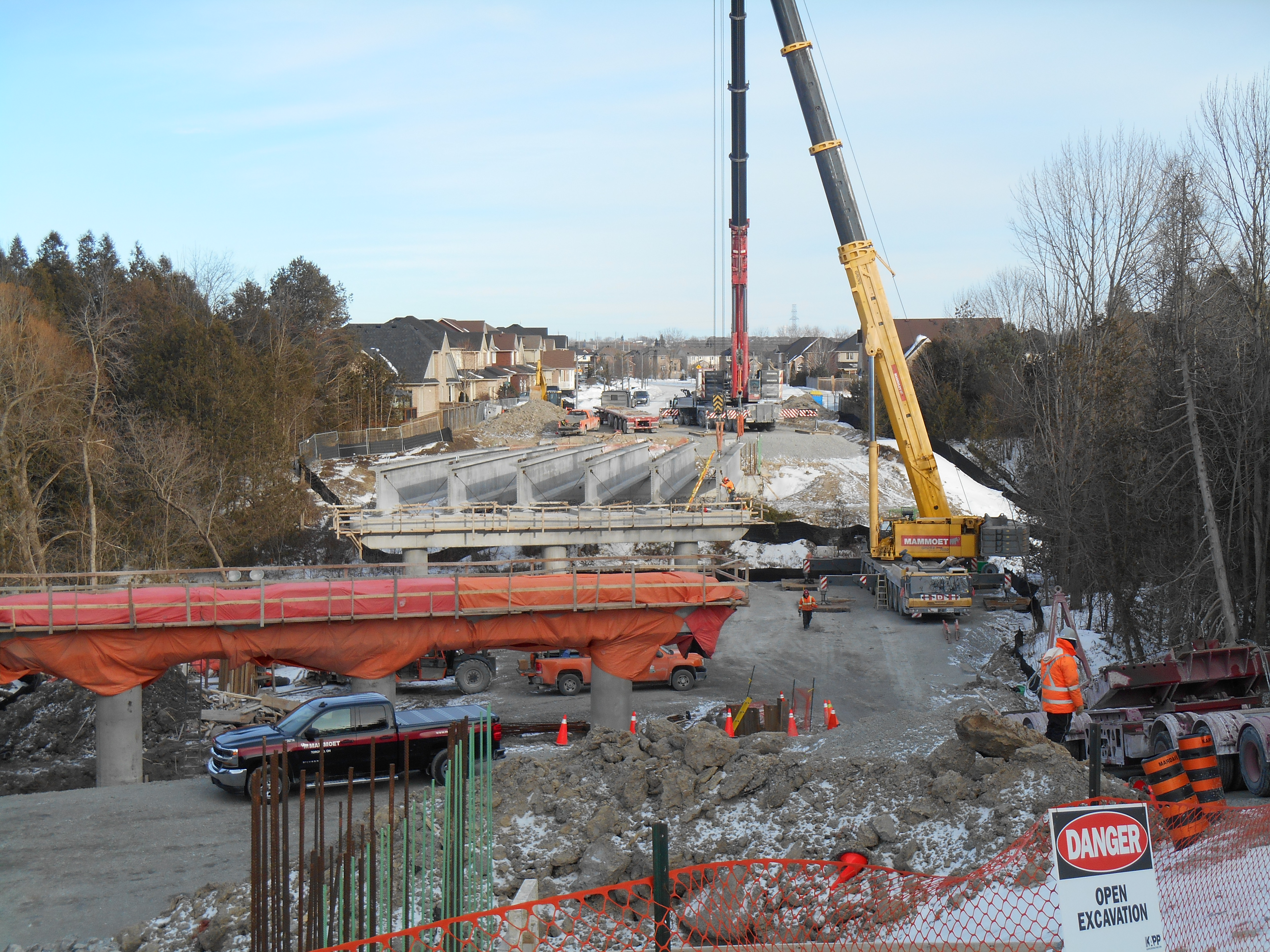 Britannia Bridge construction