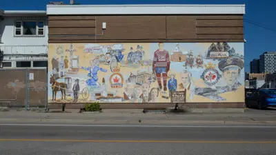 Oshawa's 75th Anniversary mural