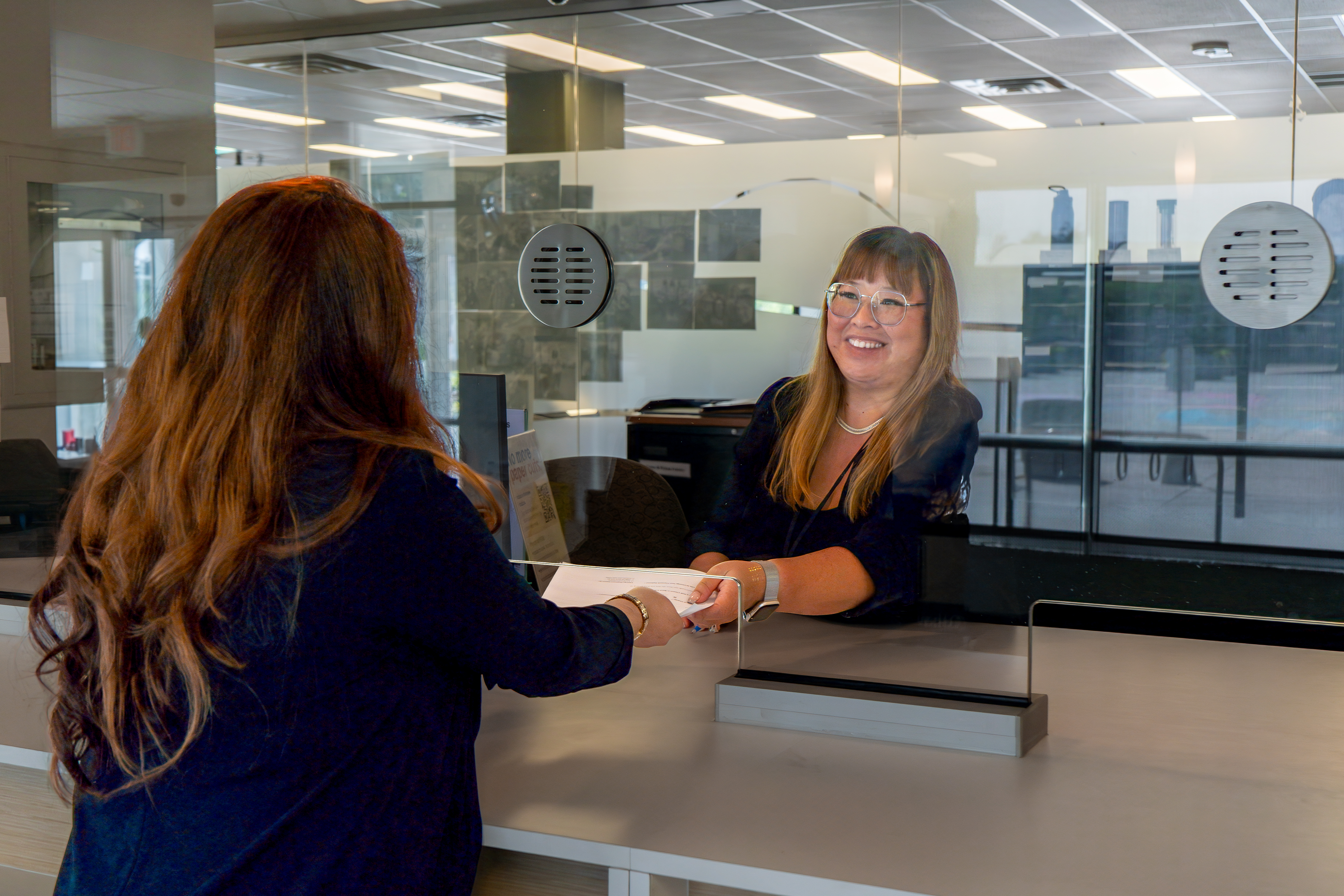 two people at the Service Oshawa calendar